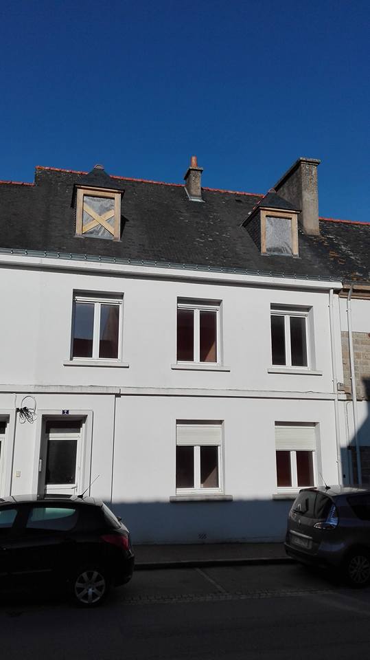 Création lucarne ardoise MERLEVENEZ après travaux - Breizh toiture a Landaul - Morbihan 56